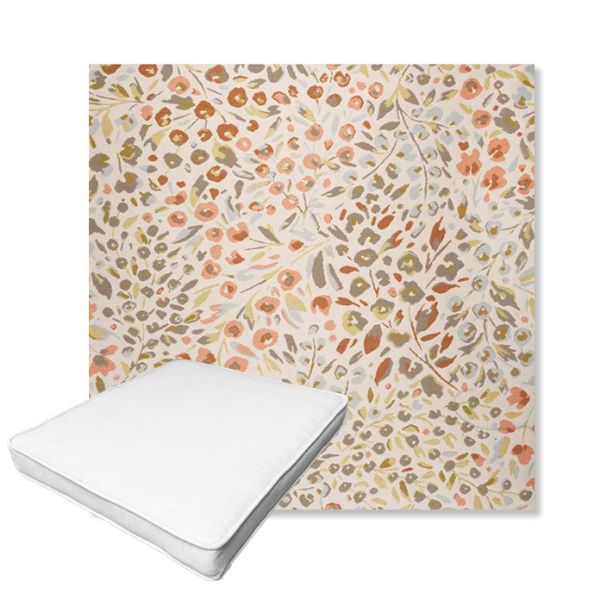Picture of Flora Sunset | Boxed Outdoor Dining Chair Seat Cushions - Sunbrella© Fabric