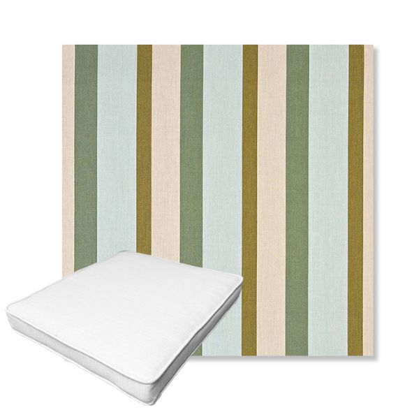 Picture of Gateway Aloe | Boxed Outdoor Dining Chair Seat Cushions - Sunbrella© Fabric
