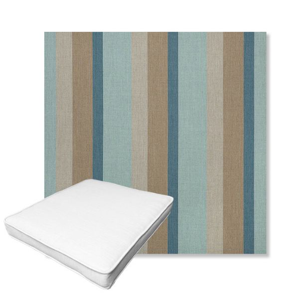 Picture of Gateway Mist | Boxed Outdoor Dining Chair Seat Cushions - Sunbrella© Fabric