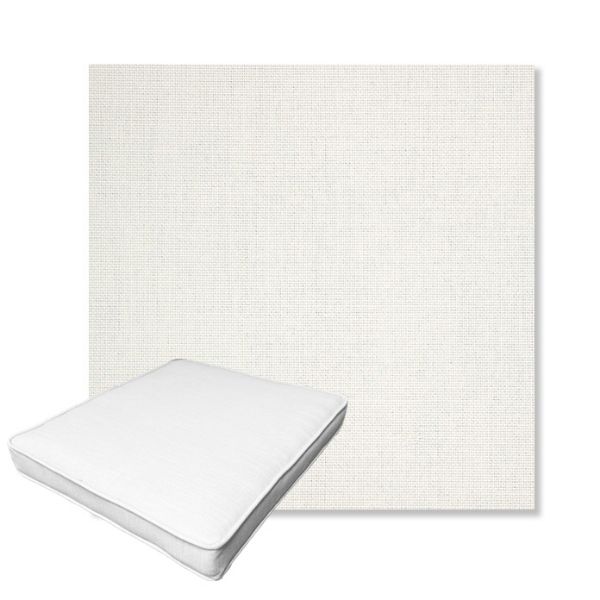 Picture of Idol Snow | Boxed Outdoor Dining Chair Seat Cushions - Sunbrella© Fabric