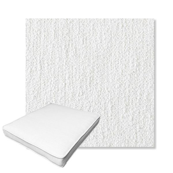 Picture of Improve White | Boxed Outdoor Dining Chair Seat Cushions - Sunbrella© Fabric