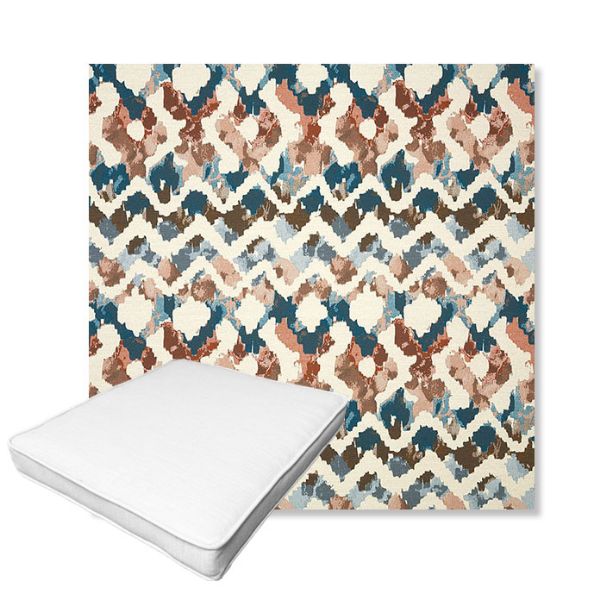 Picture of Inga Boho | Boxed Outdoor Dining Chair Seat Cushions - Sunbrella© Fabric
