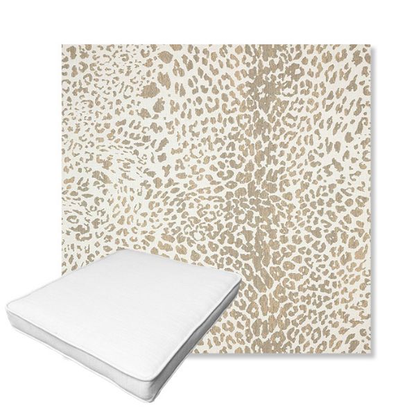 Picture of Instinct Dune | Boxed Outdoor Dining Chair Seat Cushions - Sunbrella© Fabric