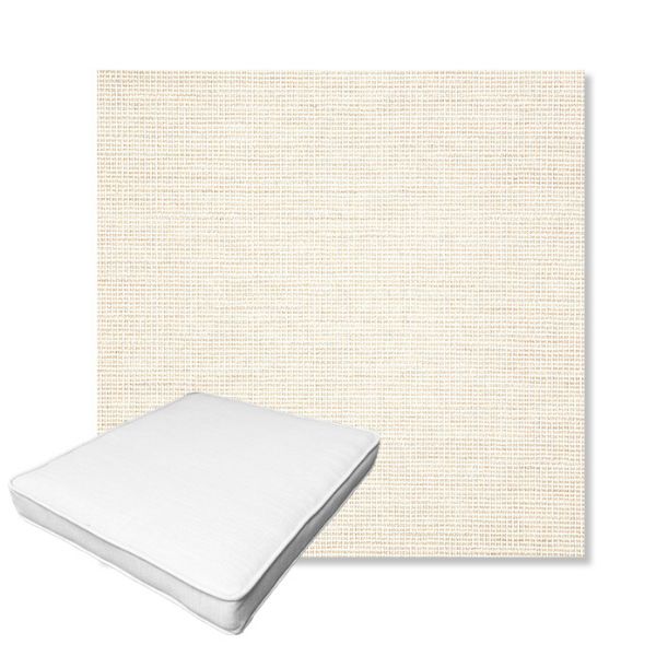 Picture of Kudos Vellum | Boxed Outdoor Dining Chair Seat Cushions - Sunbrella© Fabric
