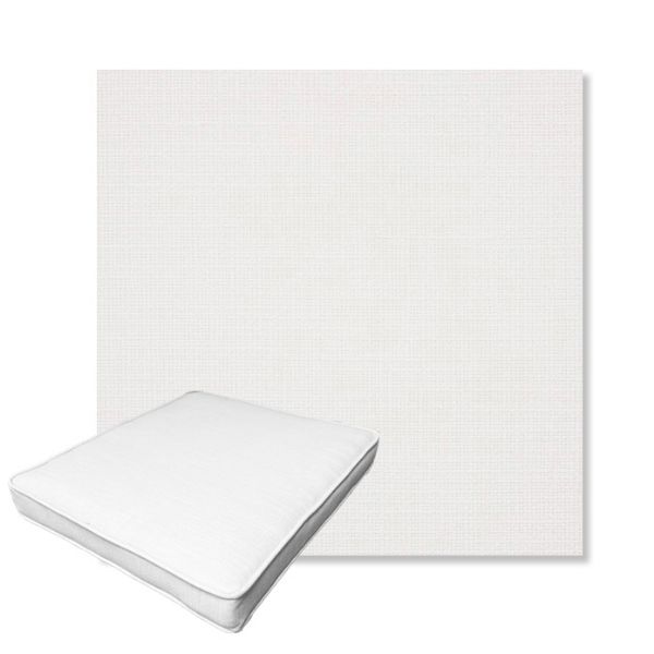 Picture of Linville Snow | Boxed Outdoor Dining Chair Seat Cushions - Sunbrella© Fabric