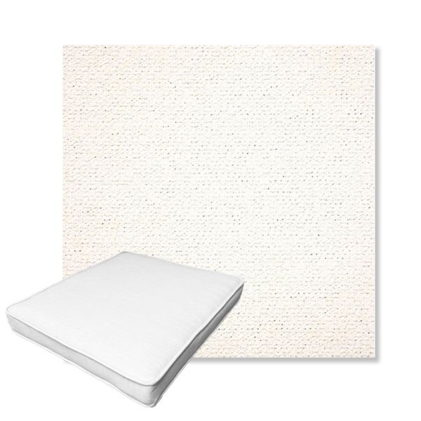 Picture of Litchfield Snow | Boxed Outdoor Dining Chair Seat Cushions - Sunbrella© Fabric