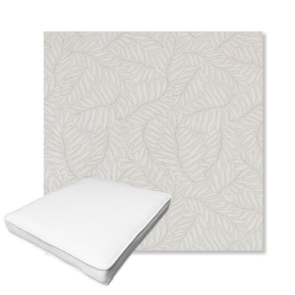 Picture of Lively Parchment | Boxed Outdoor Dining Chair Seat Cushions - Sunbrella© Fabric