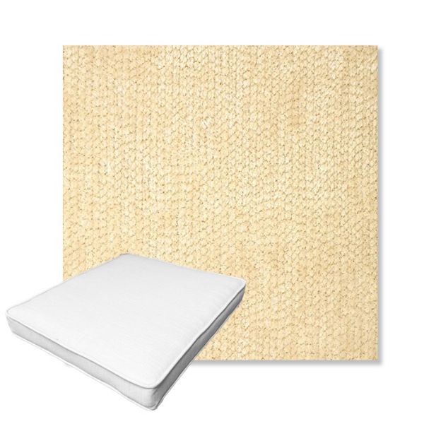 Picture of Margo Parchment | Boxed Outdoor Dining Chair Seat Cushions - Sunbrella© Fabric