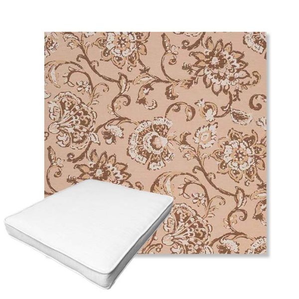 Picture of Martha Floral Dogwood | Boxed Outdoor Dining Chair Seat Cushions - Sunbrella© Fabric