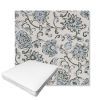 Picture of Martha Floral Periwinkle | Boxed Outdoor Dining Chair Seat Cushions - Sunbrella© Fabric