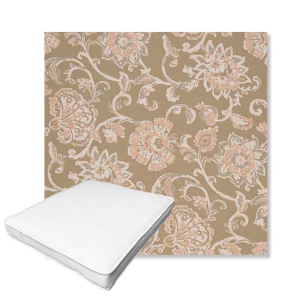 Picture of Martha Floral Spring | Boxed Outdoor Dining Chair Seat Cushions - Sunbrella© Fabric