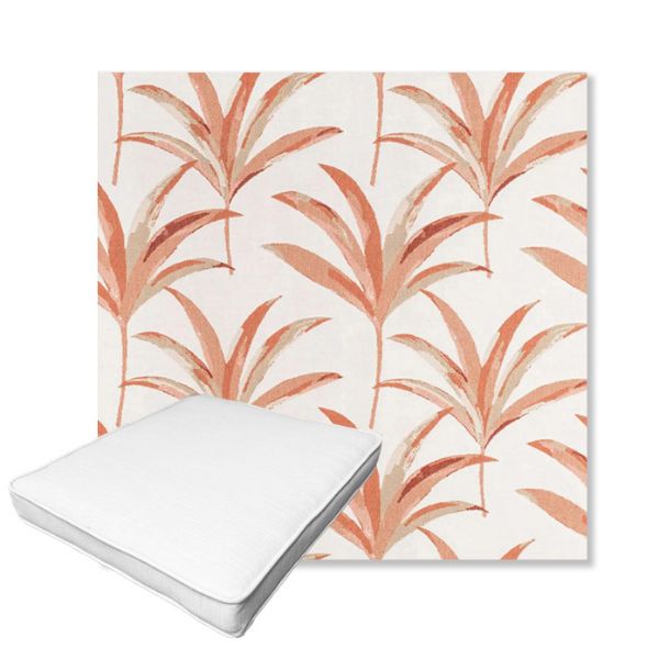 Picture of Martinique Mango | Boxed Outdoor Dining Chair Seat Cushions - Sunbrella© Fabric