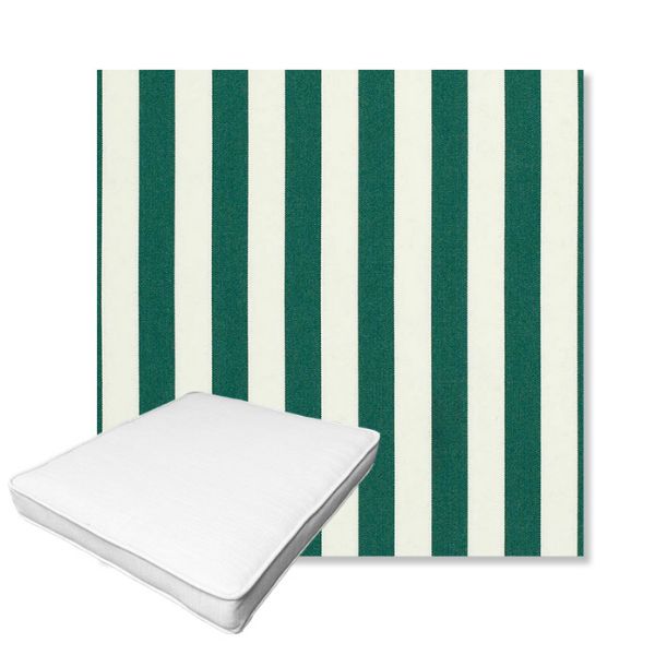 Picture of Mason Forest Green | Boxed Outdoor Dining Chair Seat Cushions - Sunbrella© Fabric