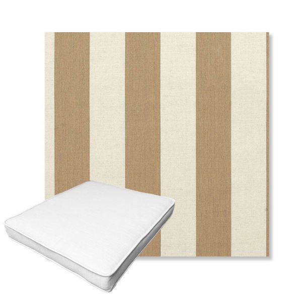 Picture of Maxim Heather Beige | Boxed Outdoor Dining Chair Seat Cushions - Sunbrella© Fabric