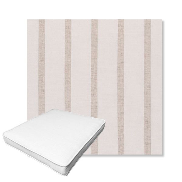 Picture of Mixi Linen | Boxed Outdoor Dining Chair Seat Cushions - Sunbrella© Fabric