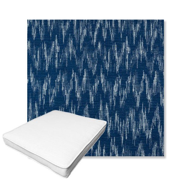 Picture of Mountains Lagoon | Boxed Outdoor Dining Chair Seat Cushions - Sunbrella© Fabric