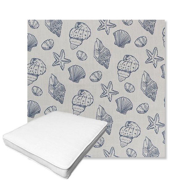 Picture of Nantucket Atlantis | Boxed Outdoor Dining Chair Seat Cushions - Sunbrella© Fabric