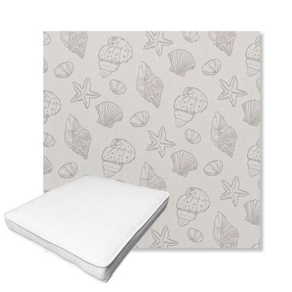Picture of Nantucket Fossil | Boxed Outdoor Dining Chair Seat Cushions - Sunbrella© Fabric