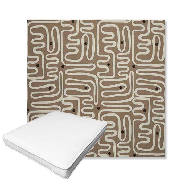 Picture of Nema Pampas | Boxed Outdoor Dining Chair Seat Cushions - Sunbrella© Fabric
