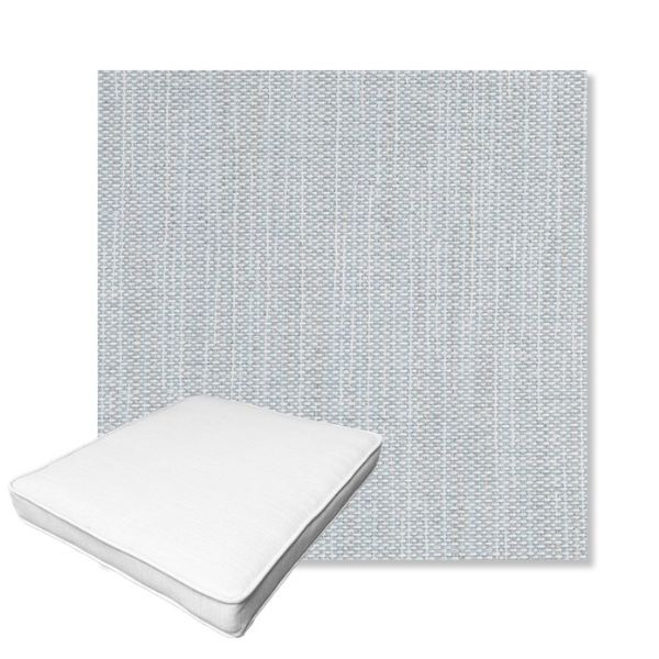 Picture of Nova Chambray | Boxed Outdoor Dining Chair Seat Cushions - Sunbrella© Fabric
