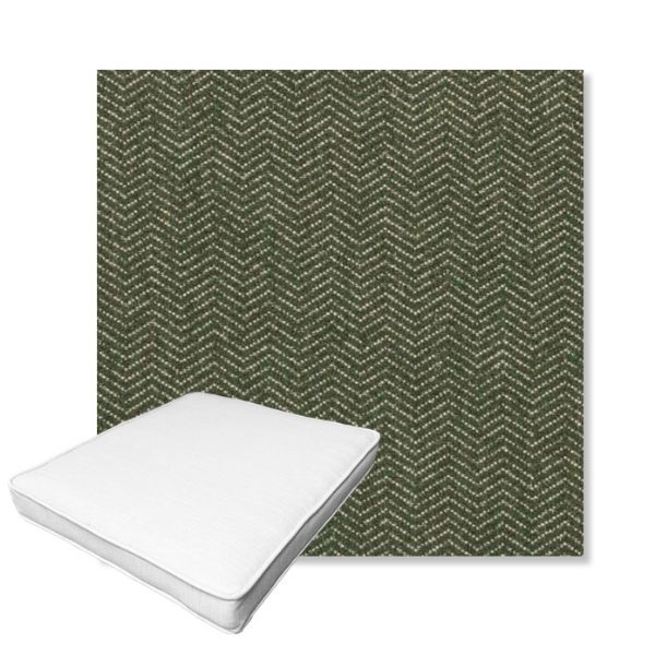 Picture of Odette Fern | Boxed Outdoor Dining Chair Seat Cushions - Sunbrella© Fabric