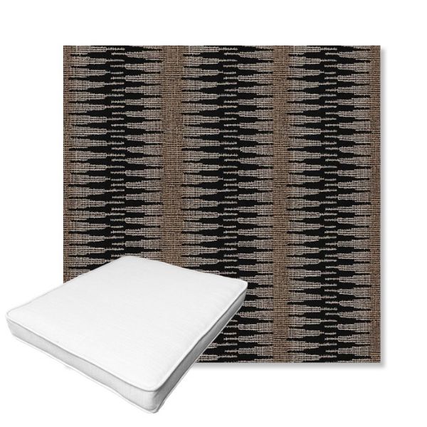 Picture of Ortiz Onyx | Boxed Outdoor Dining Chair Seat Cushions - Sunbrella© Fabric