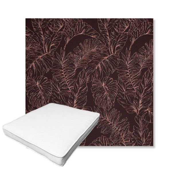 Picture of Palma Sangria | Boxed Outdoor Dining Chair Seat Cushions - Sunbrella© Fabric