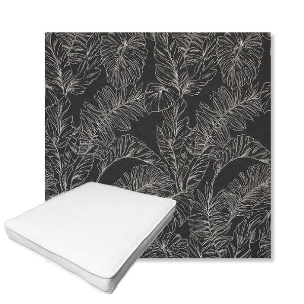 Picture of Palma Shadow | Boxed Outdoor Dining Chair Seat Cushions - Sunbrella© Fabric