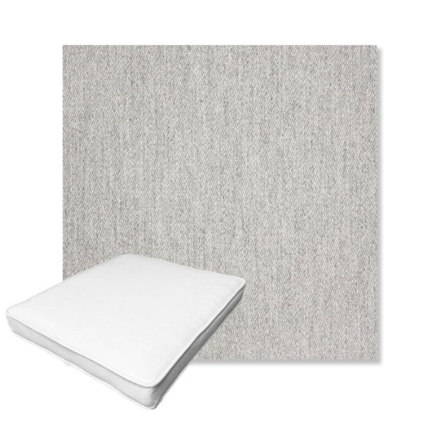Picture of Pashmina Fog | Boxed Outdoor Dining Chair Seat Cushions - Sunbrella© Fabric