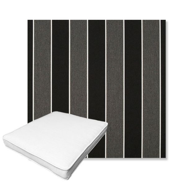 Picture of Peyton Granite | Boxed Outdoor Dining Chair Seat Cushions - Sunbrella© Fabric