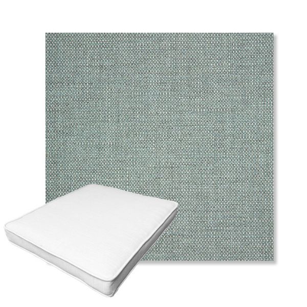 Picture of Piazza Mist | Boxed Outdoor Dining Chair Seat Cushions - Sunbrella© Fabric