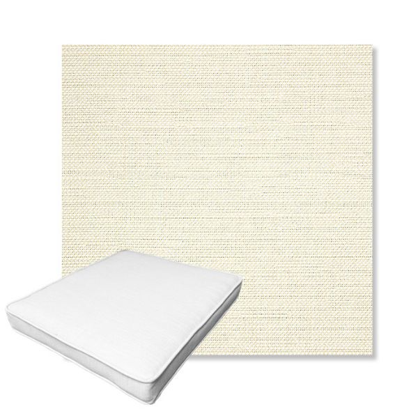 Picture of Piazza Parchment | Boxed Outdoor Dining Chair Seat Cushions - Sunbrella© Fabric