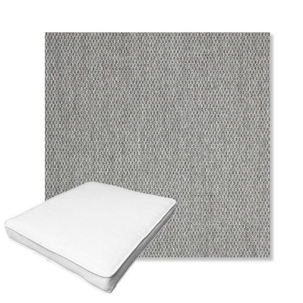 Picture of Pique Ash | Boxed Outdoor Dining Chair Seat Cushions - Sunbrella© Fabric