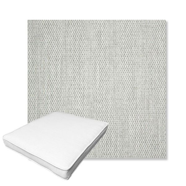 Picture of Pique Cloud | Boxed Outdoor Dining Chair Seat Cushions - Sunbrella© Fabric