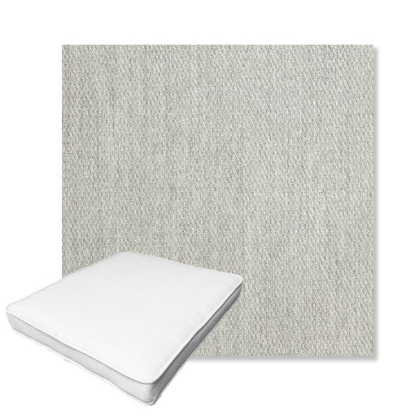 Picture of Pique Gravel | Boxed Outdoor Dining Chair Seat Cushions - Sunbrella© Fabric