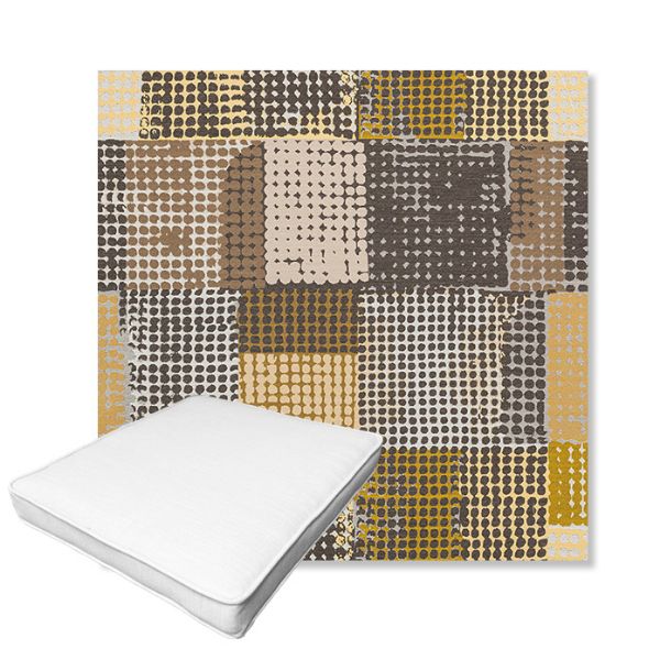 Picture of Pop Corn | Boxed Outdoor Dining Chair Seat Cushions - Sunbrella© Fabric