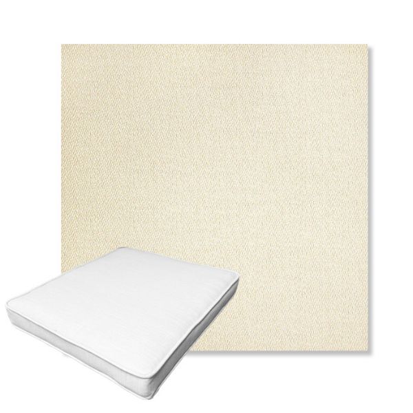 Picture of Posh Salt | Boxed Outdoor Dining Chair Seat Cushions - Sunbrella© Fabric
