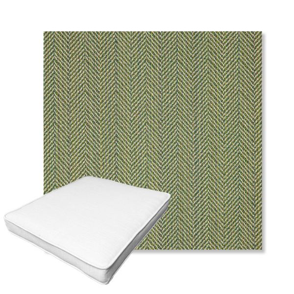 Picture of Posh Shamrock | Boxed Outdoor Dining Chair Seat Cushions - Sunbrella© Fabric