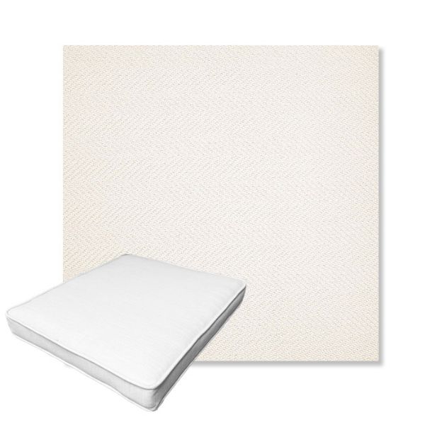 Picture of Posh Snow | Boxed Outdoor Dining Chair Seat Cushions - Sunbrella© Fabric