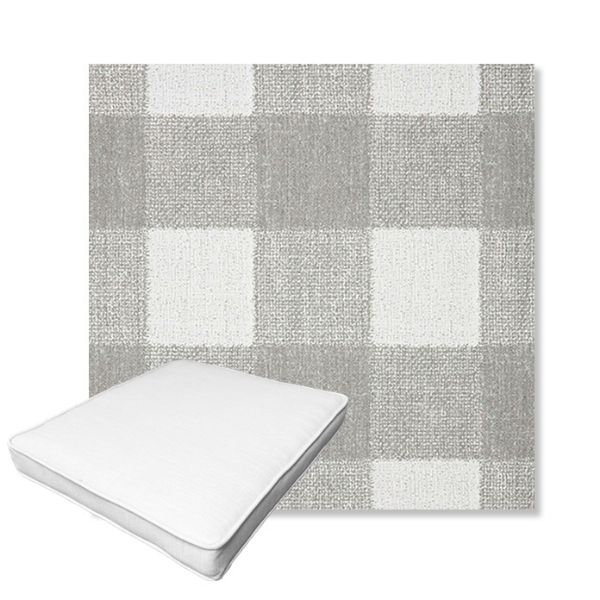 Picture of Preso Pebble | Boxed Outdoor Dining Chair Seat Cushions - Sunbrella© Fabric