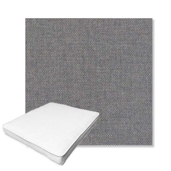 Picture of Proof Slate | Boxed Outdoor Dining Chair Seat Cushions - Sunbrella© Fabric