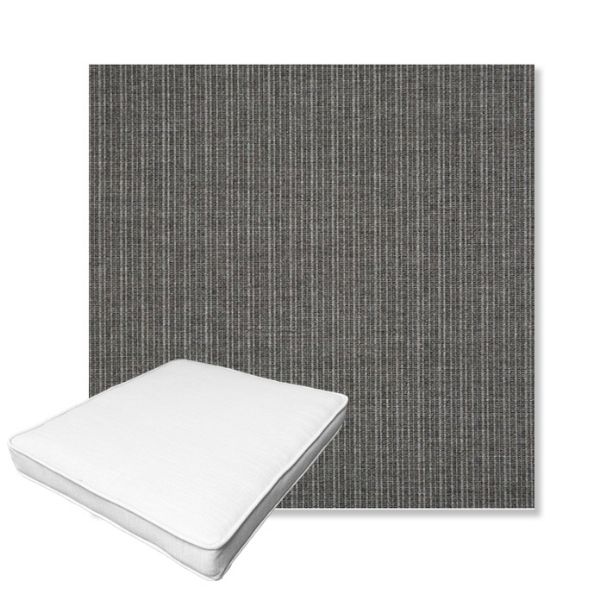 Picture of Proven Charcoal | Boxed Outdoor Dining Chair Seat Cushions - Sunbrella© Fabric