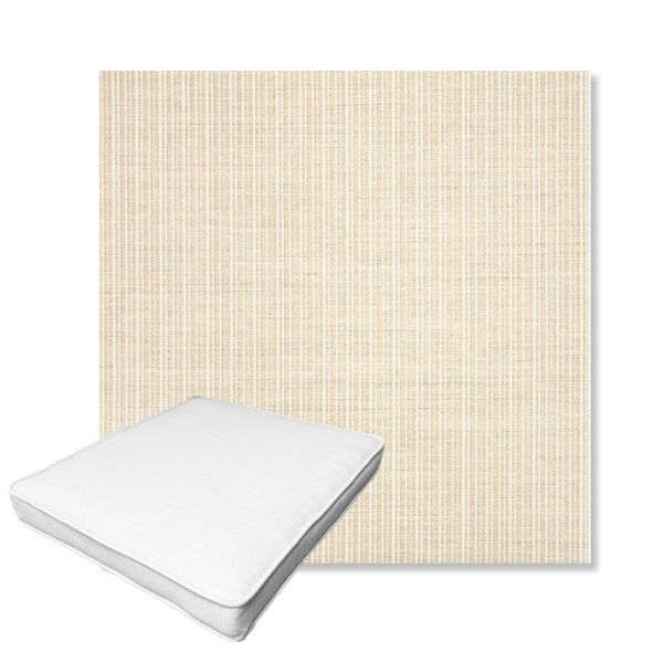 Picture of Proven Flax | Boxed Outdoor Dining Chair Seat Cushions - Sunbrella© Fabric