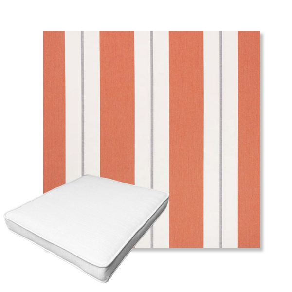 Picture of Relate Persimmon | Boxed Outdoor Dining Chair Seat Cushions - Sunbrella© Fabric