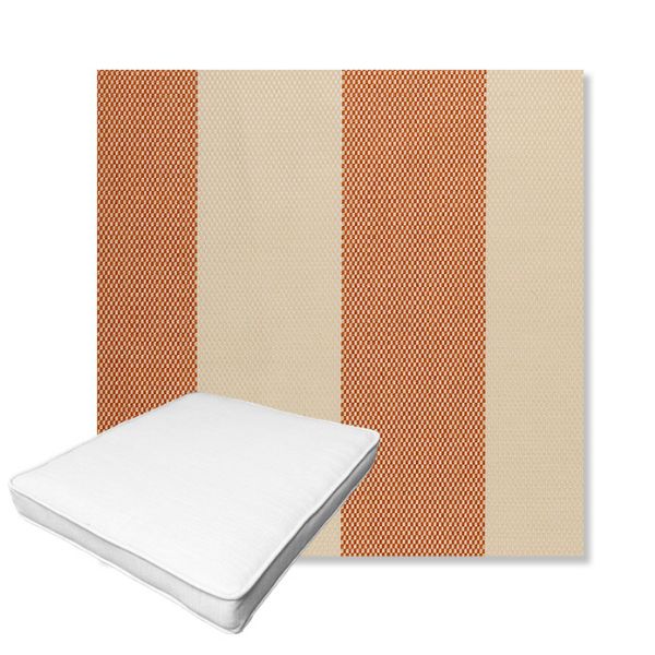 Picture of Rothko Lobster Roll | Boxed Outdoor Dining Chair Seat Cushions - Sunbrella© Fabric