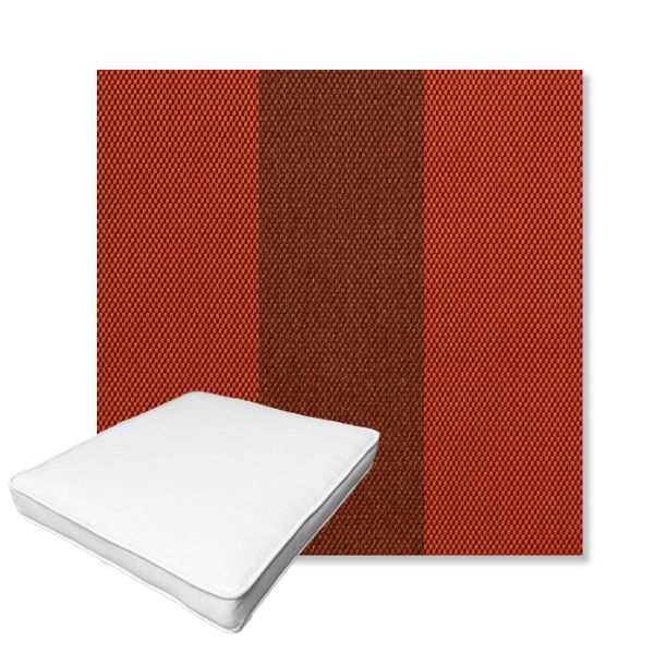 Picture of Rothko Whiskey Ginger | Boxed Outdoor Dining Chair Seat Cushions - Sunbrella© Fabric