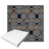 Picture of Rubix Vintage Denim | Boxed Outdoor Dining Chair Seat Cushions - Sunbrella© Fabric