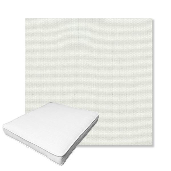 Picture of Sailcloth Salt | Boxed Outdoor Dining Chair Seat Cushions - Sunbrella© Fabric