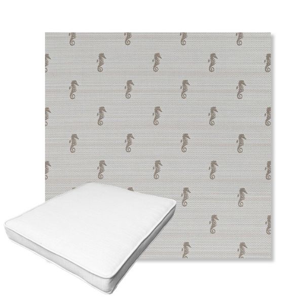 Picture of Schooner Plank | Boxed Outdoor Dining Chair Seat Cushions - Sunbrella© Fabric