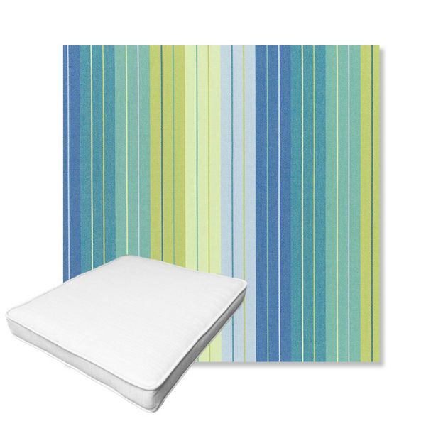 Picture of Seville Seaside | Boxed Outdoor Dining Chair Seat Cushions - Sunbrella© Fabric